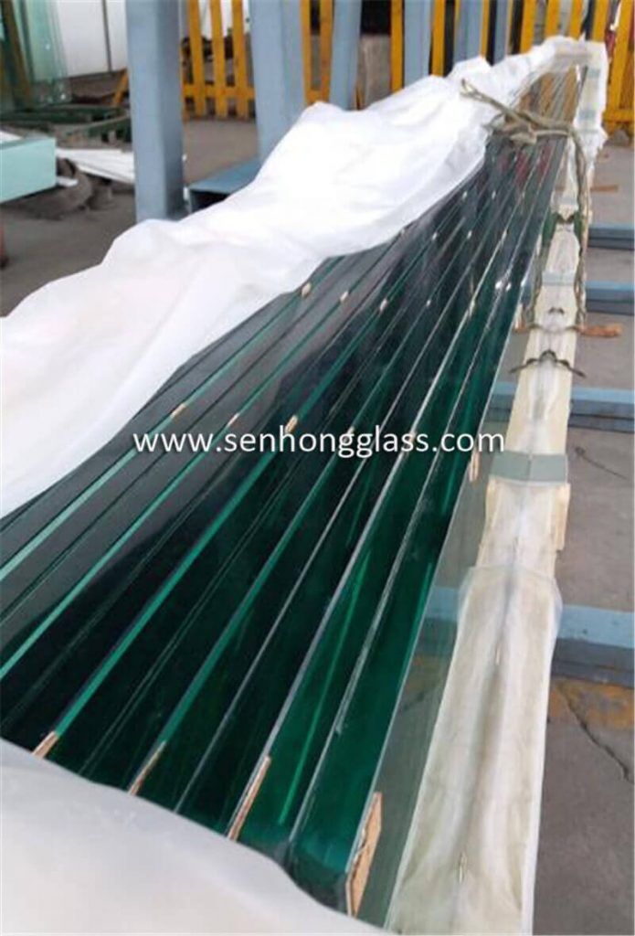 china 19mm jumbo tempered glass polished edges