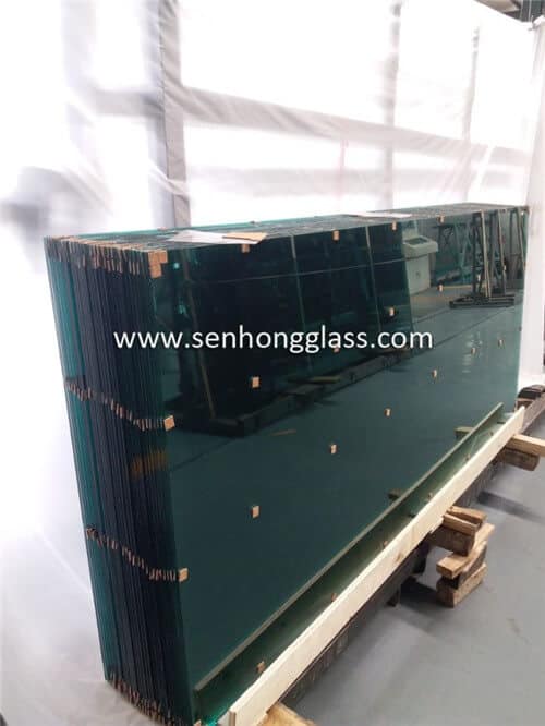 6.38mm blue green laminated glass china exporter