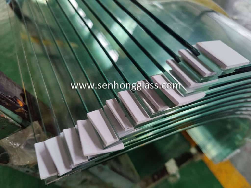 8mm curved tempered glass with small radius Shandong Senhong Glass 1